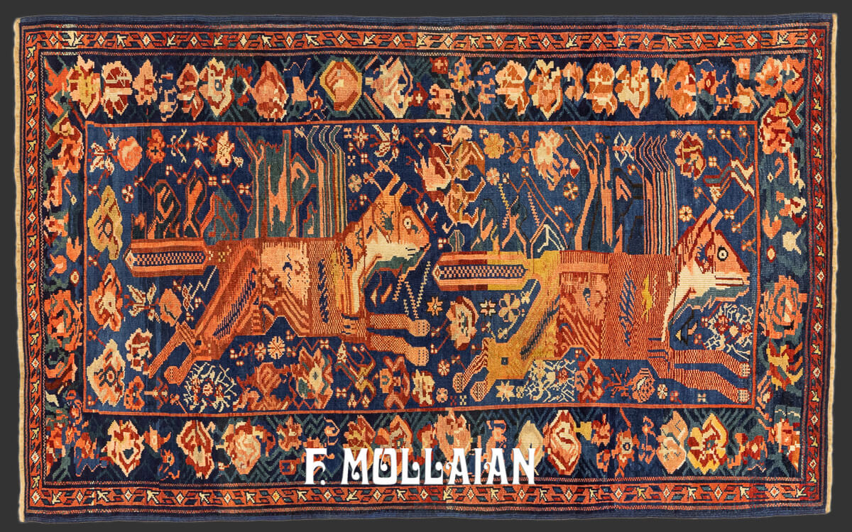 Antique Animal Design Carpet Zeikhur n°:758792